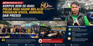 HUT Bhayangkara ke-80, Korpus BEM se-Riau Nilai Program Polda Riau Berdampak Nyata bagi Masyarakat