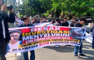 Gelombang Desakan Menguat, Mahasiswa Minta Polda Riau Usut Tuntas Kecelakaan Kerja PT KIMI