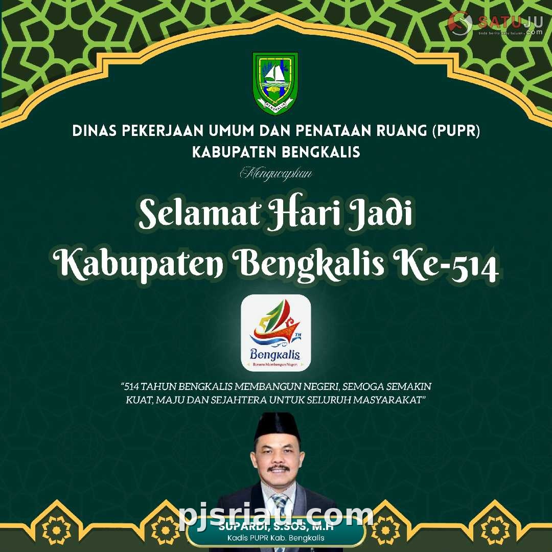 PUPR ~ HUT Bengkalis ke513 Bappeda Bengkalis. 